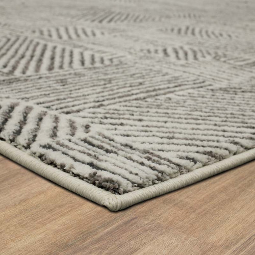 Karastan Vanguard by Drew and Jonathan Home 92365 4545 Minoan Frost Grey Rug