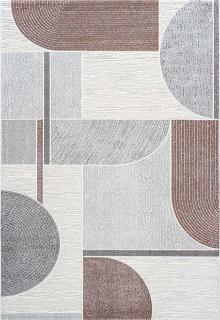 Dynamic Polaris 46002 6111 Ivory Grey Burgundy Rug
