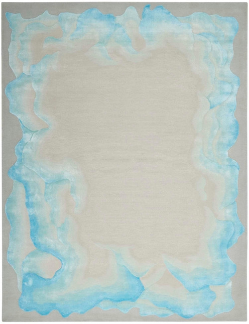 Nourison Prismatic PRS22 Sea Mist Blue Rug