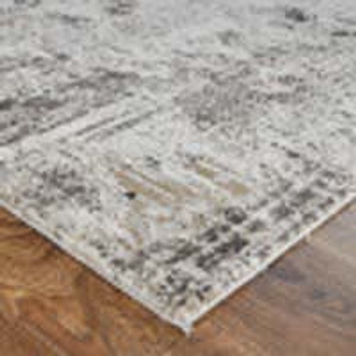 Feizy Vancouver 39FHF Ivory Charcoal Rug