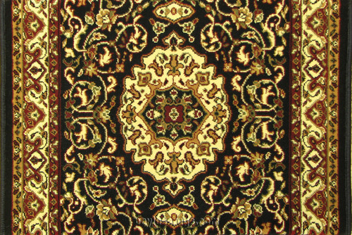 WO05 Black Carpet Hallway and Stair Runner - 26" x 13 ft