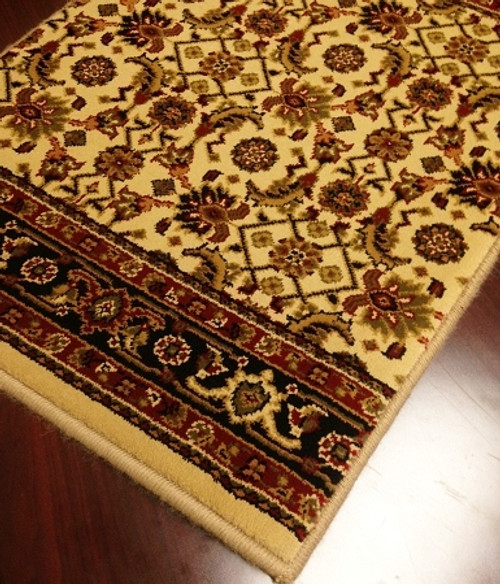 WO07 Ivory Carpet Hallway and Stair Runner - 26" x 20 ft