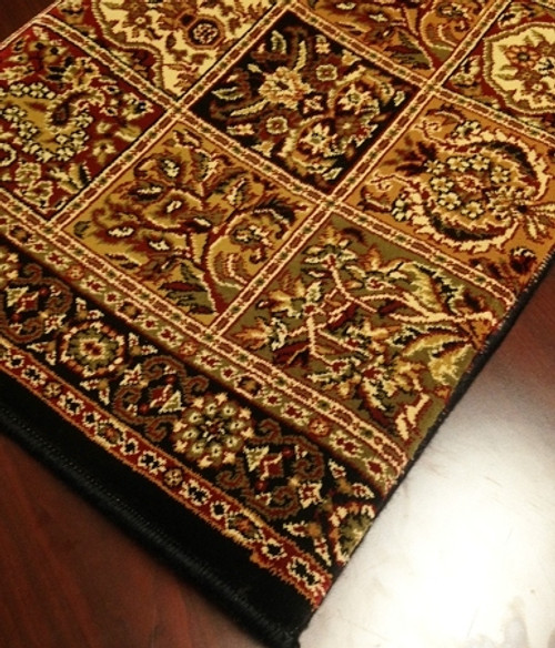 WO08 Black Carpet Hallway and Stair Runner - 26" x 15 ft