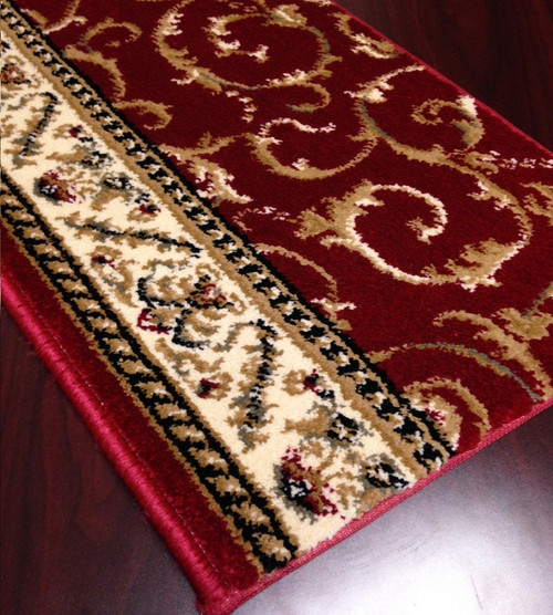 Como 1599 Red Carpet Hallway and Stair Runner - 26" x 8 ft