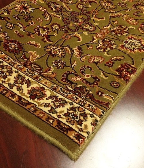WO01 Olive Carpet Hallway and Stair Runner - 26" x 37 ft