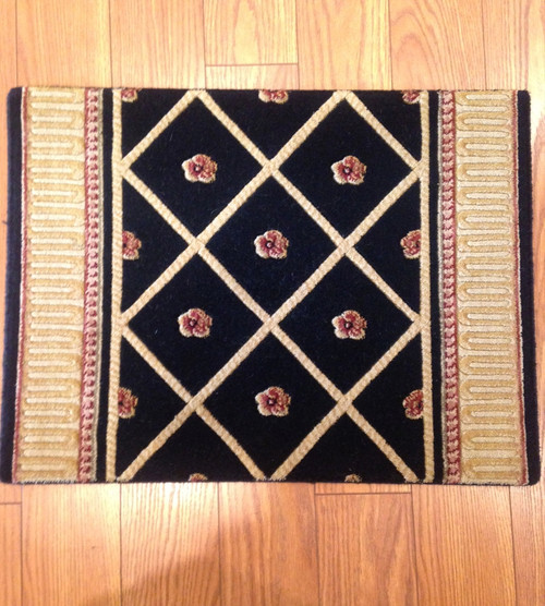 Barcelona BR03 Black Carpet Hallway and Stair Runner - 27" x 33 ft