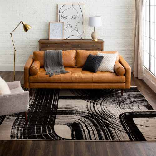 Karastan Rendition by Stacy Garcia Home 92607 90166 Orion Obsidian Rug