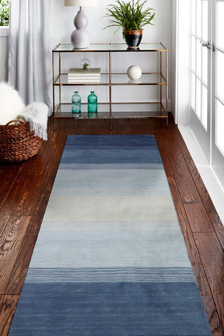 Bashian Contempo S176-ALM95 Blue Rug