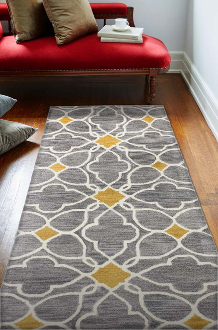 Bashian Chelsea S185-ST261 Grey Rug