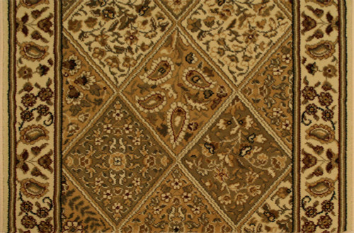 Persian Garden CB39/0001a Beige Carpet Hallway and Stair Runner - 26" x 31 ft