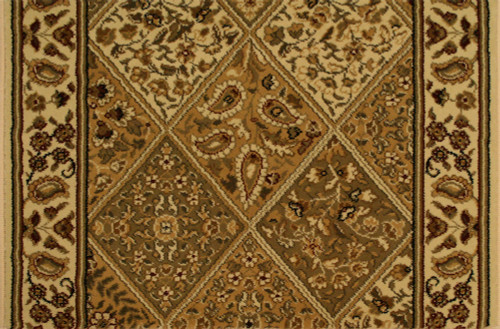 Persian Garden CB39/0001a Beige Carpet Hallway and Stair Runner - 26" x 36 ft