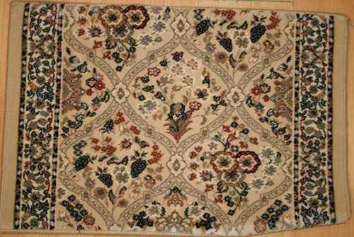 Grand GRA01 Cream Carpet Hallway and Stair Runner - 33" x 36 ft