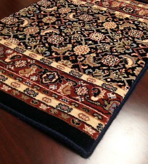 Grand GRA02 Navy Carpet Hallway and Stair Runner - 26" x 12 ft