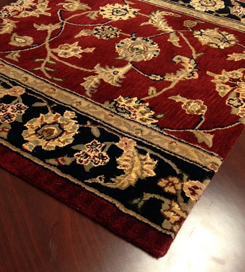 Nourison 2000 2002 Burgundy Carpet Hallway and Stair Runner - 30" x 27 ft