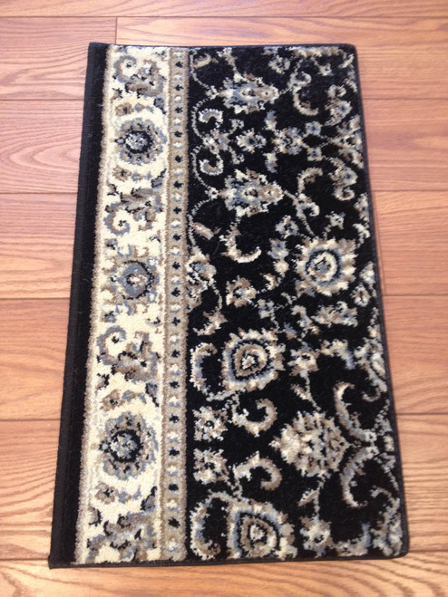 Alba 1426 Black Carpet Hallway and Stair Runner - 26" x 12 ft