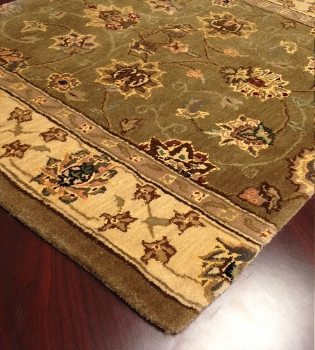 Nourison 2000 2003 Olive Carpet Hallway and Stair Runner - 30" x 19 ft