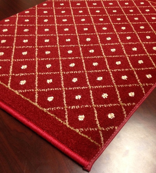 Como 782 Red Carpet Hallway and Stair Runner - 26" x 8 ft