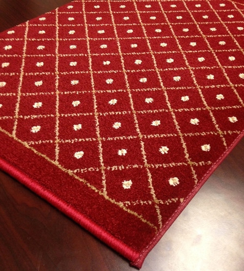 Como 782 Red Carpet Hallway and Stair Runner - 26" x 9 ft