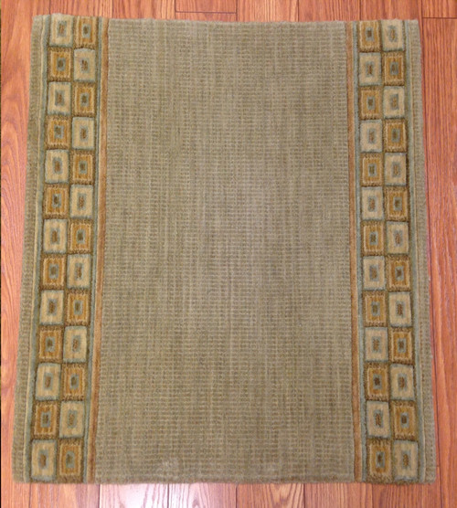 Metropolis ME02 Sage Carpet Hallway and Stair Runner - 30" x 13 ft