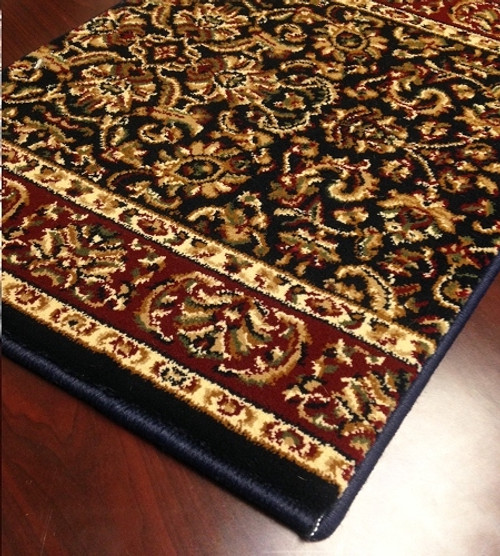 Noble 1305 Navy Carpet Hallway and Stair Runner - 26" x 22 ft