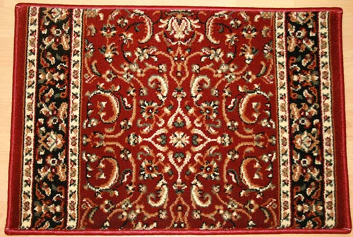 Noble 1318 Burgundy Carpet Hallway and Stair Runner - 30" x 22 ft