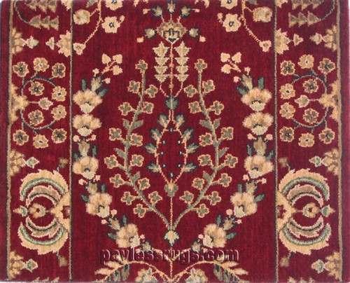 Persian Dream PD02 Burgundy Carpet Hallway and Stair Runner - 30" x 19 ft