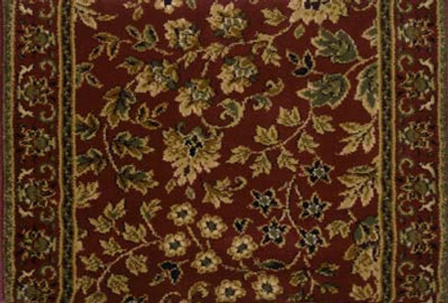 Earnest Vanessa 181 Crimson Carpet Hallway and Stair Runner - 26" x 10 ft