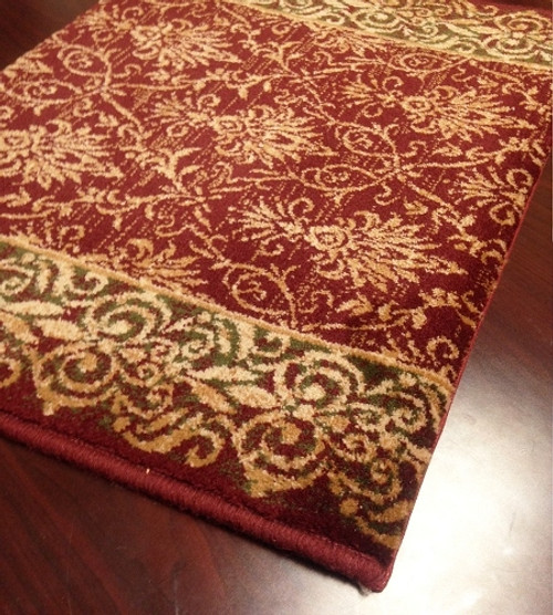 Royal Sovereign Alexander 21592 Wine Carpet Hallway and Stair Runner - 26" x 32 ft