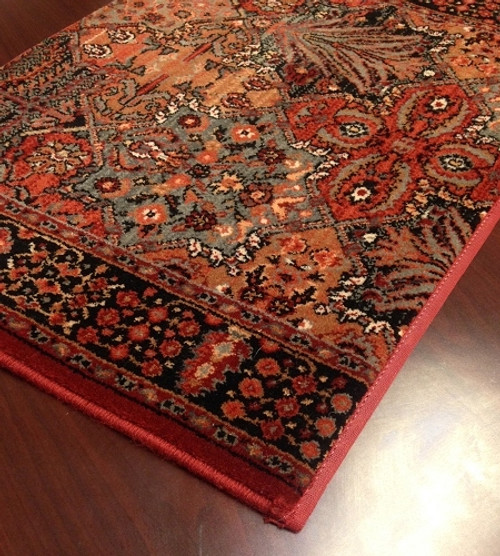 Kashimar Imperial Baktiari 8143/3203a Antique Red Carpet Hallway and Stair Runner - 26" x 26 ft