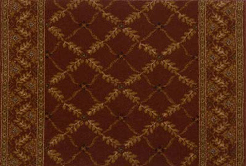 Royal Sovereign Anastasia 2630 Claret Carpet Hallway and Stair Runner - 26" x 8 ft