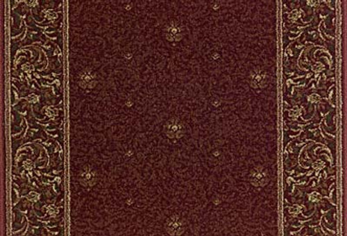 Royal Sovereign George V 2230 Claret Carpet Hallway and Stair Runner - 26" x 8 ft
