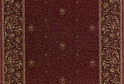 Royal Sovereign George V 2230 Claret Carpet Hallway and Stair Runner - 26" x 25 ft