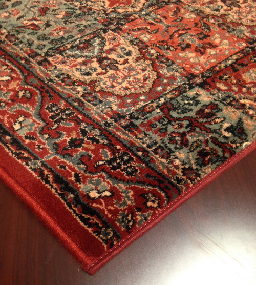 Timeless Treasures Maharaja 4324/B300a Burgundy Carpet Hallway and Stair Runner - 31" x 39 ft