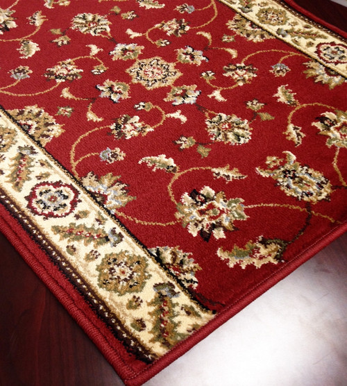 Caspian 8265RD Kazmir Red Carpet Hallway and Stair Runner - 26" x 18 ft