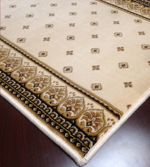 Elements 4338.14 Lily Ivory Carpet Hallway and Stair Runner - 33" x 17 ft