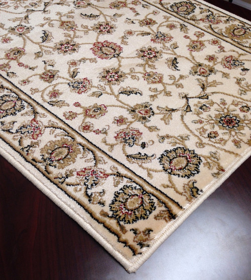 Cersei 2070WH Hanover Ivory Carpet Hallway and Stair Runner - 26" x 8 ft