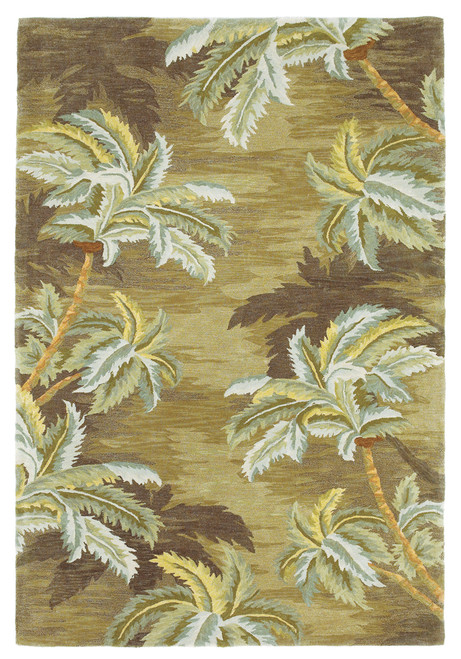 Sparta Palm Trees 3102 Moss Rug by Kas