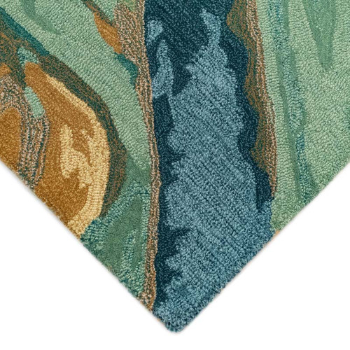 TransOcean Corsica 9149 03 Panorama Blue Green Rug