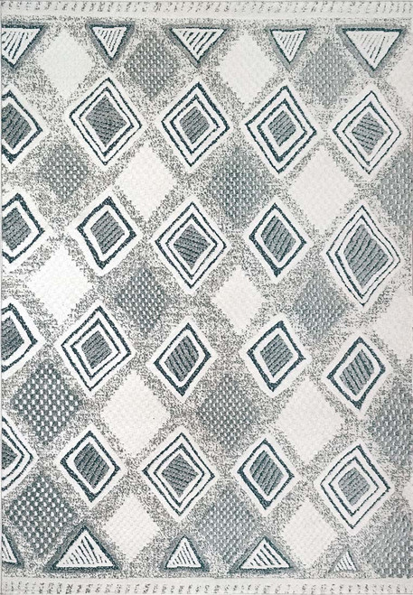 Dynamic Myth 7295 159 Cream Blue Light Grey  Rug