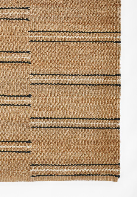 Momeni Erin Gates Crescent CRE-2 Broken Stripe Natural Rug