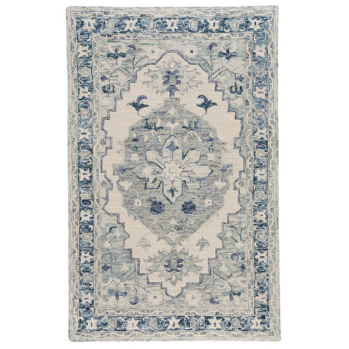 Capel Shakta-Medallion 2547-635 Cream Blue Rug