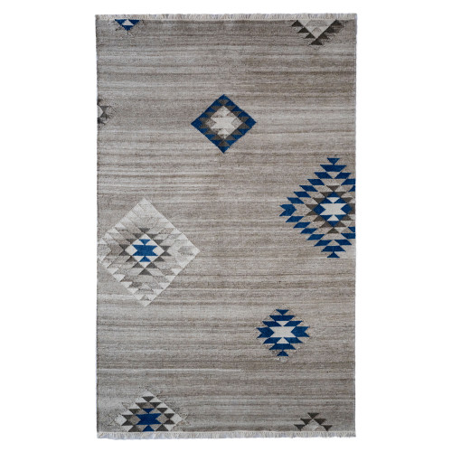 Capel Aztec 3500-470 Navy Tan Rug