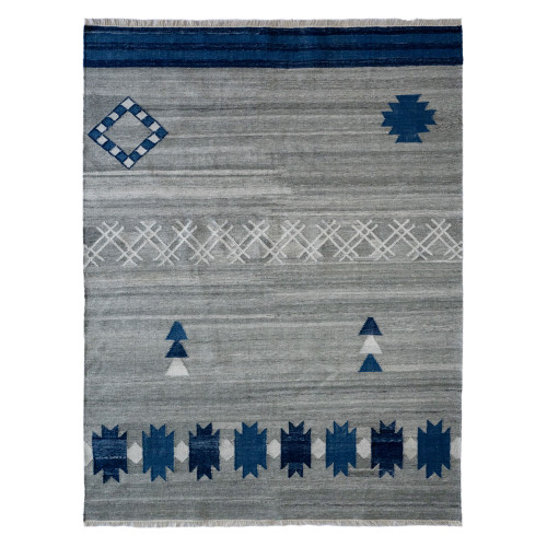 Capel Ancient Moroc 3501-430 Navy Gray Rug