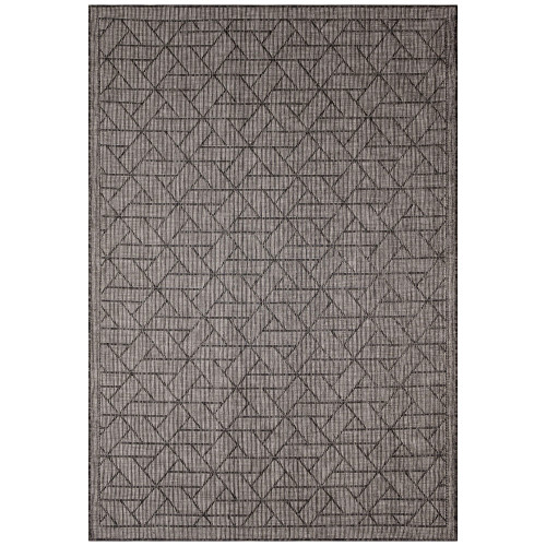 TransOcean Carmel 8496 48 Pyramid Black Rug