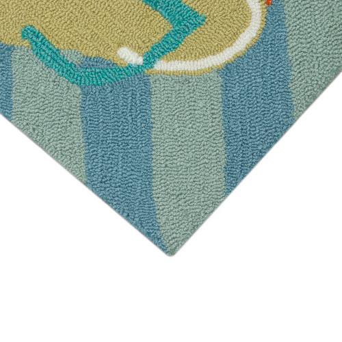 TransOcean Frontporch 1405 03 Flip Flops Blue Rug