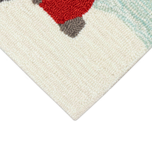 TransOcean Frontporch 2427 24 Happy Howlidays Red Rug