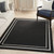 Nourison Home Nourison Essentials NRE02 Black Ivory Rug