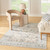 Nourison Home Washable Decor WSD12 Taupe Blue Rug