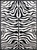United Weavers Legends 910 30070 Zebra Skin Multi Rug