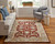 Feizy Prescott 8937F Red Tan Ivory Area Rug